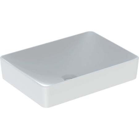 Lavoar pe blat Geberit VariForm, dreptunghiular: B=55cm, T=40cm, Preaplin=F?r?, Alb